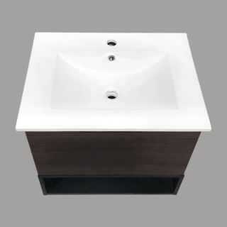 Comforty Зеркало-шкаф Франкфурт-60 дуб шоколадно-коричневый